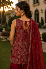 Simmer Silk Sharara Set