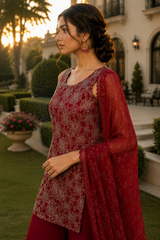 Simmer Silk Sharara Set