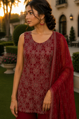Simmer Silk Sharara Set